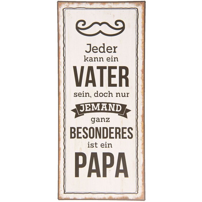 Текстовая табличка 13x30 см - Clayre & Eef 6Y3659D