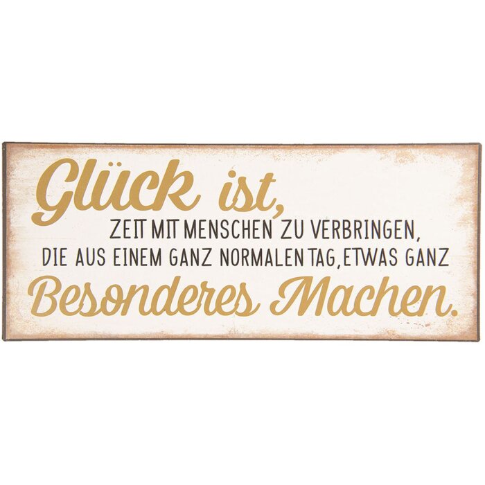 Текстовая табличка 30x13 см - Clayre & Eef 6Y3662D