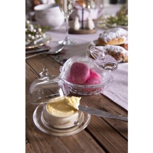 Clayre & Eef 6GL2508 Стеклянный горшок для кролика...