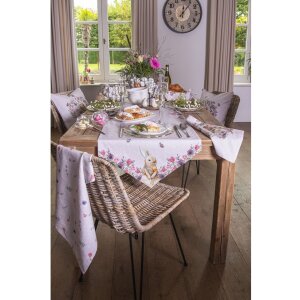 Clayre & Eef 6GL2508 Стеклянный горшок для кролика овальный 12x8x9 см прозрачный с крышкой