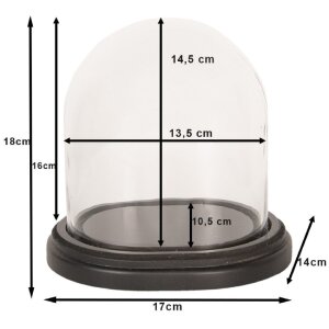 Clayre & Eef 6GL2488 Стеклянная банка-колокол...