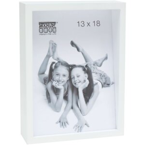 Deknudt S68QK1 Weißer Blockrahmen mit schräger Rückwand