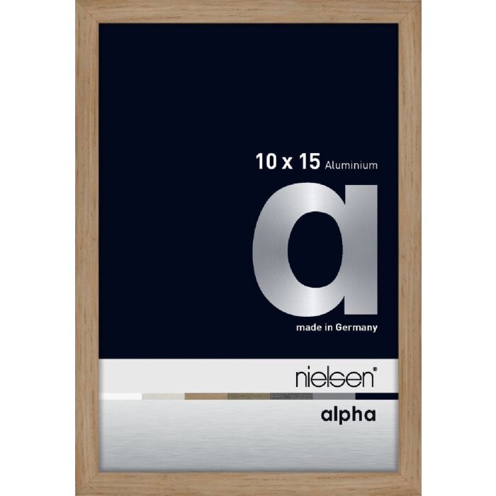 Алюминиевая фоторамка Nielsen Альфа 10x15 см дуб
