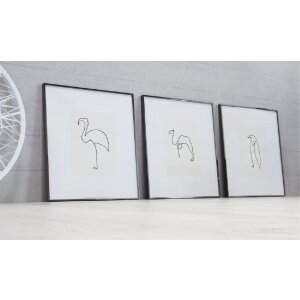 Алюминиевая фоторамка Nielsen Альфа 21x29,7 см дуб беленый