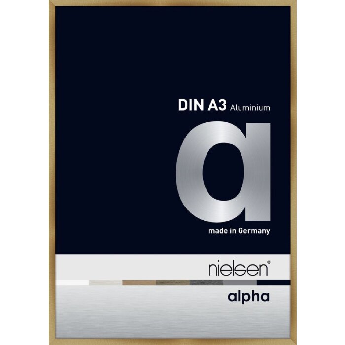 Алюминиевая фоторамка Nielsen Альфа 29,7x42 см матовый янтарь