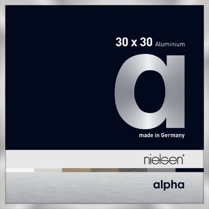 Алюминиевая фоторамка Nielsen Альфа 30x30 см серебристая