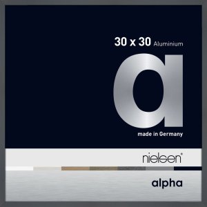 Алюминиевая фоторамка Nielsen Альфа 30x30 см темно-серая...