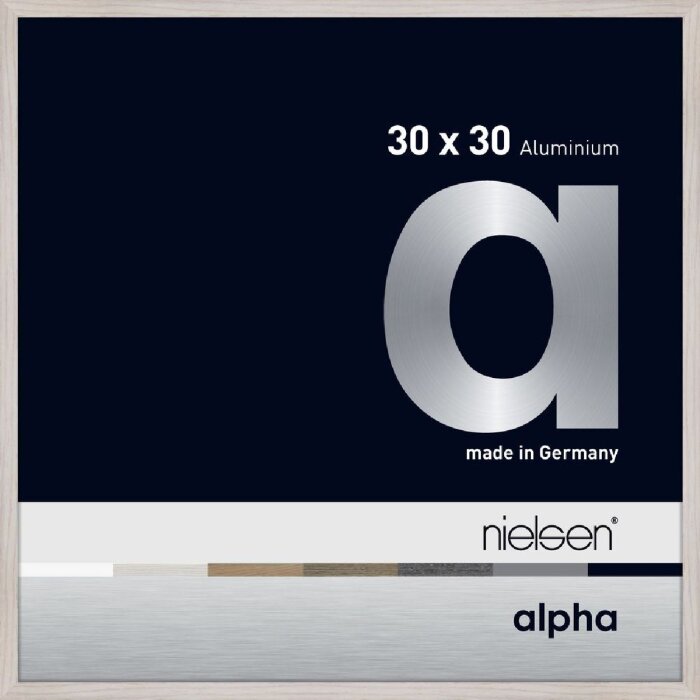 Алюминиевая фоторамка Nielsen Альфа 30x30 см дуб беленый
