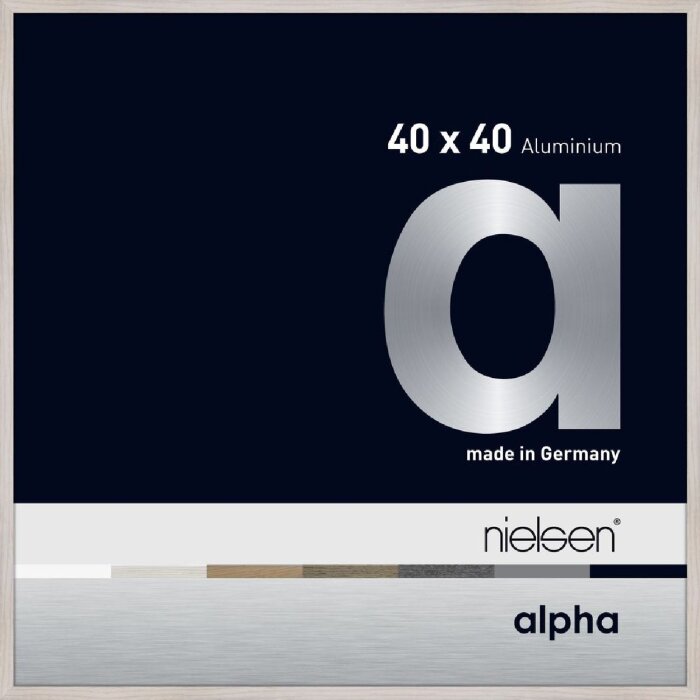 Nielsen алюминиевая фоторамка Alpha 40x40 см дуб беленый