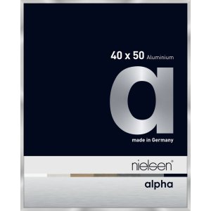 Алюминиевая фоторамка Nielsen Альфа 40x50 см серебристая