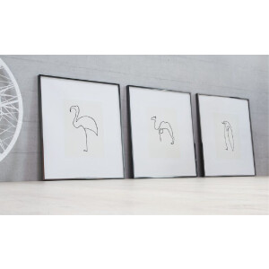 Алюминиевая фоторамка Nielsen Альфа 40x50 см серебристо-матовая