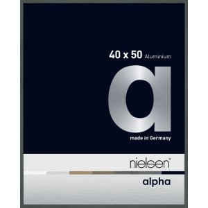 Алюминиевая фоторамка Nielsen Альфа 40x50 см платина