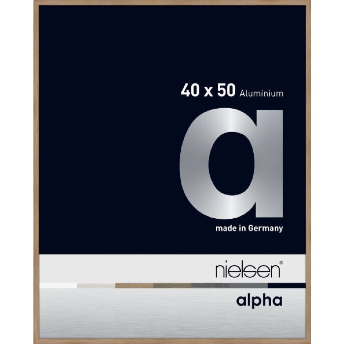 Алюминиевая фоторамка Nielsen Альфа 40x50 см дуб
