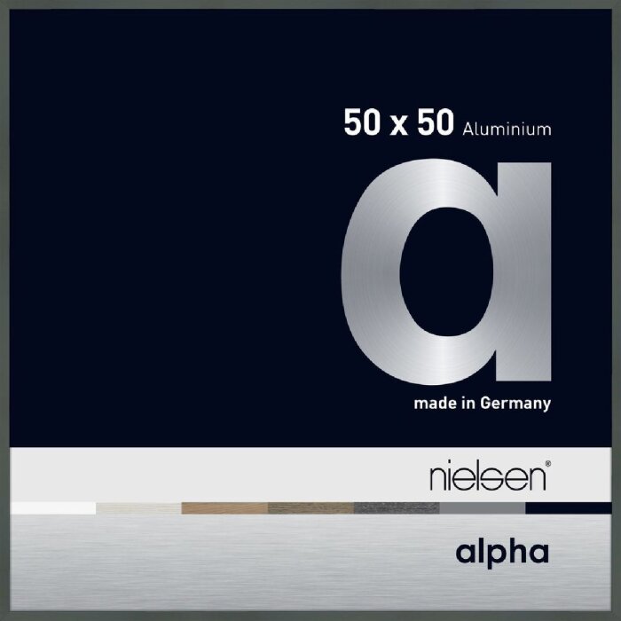 Алюминиевая фоторамка Nielsen Альфа 50x50 см платина