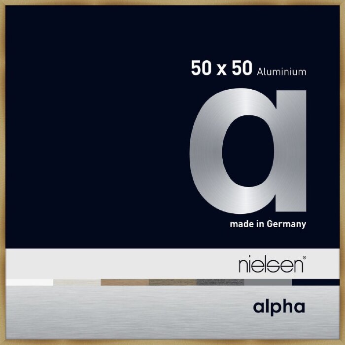Алюминиевая фоторамка Nielsen Альфа 50x50 см матовый янтарь