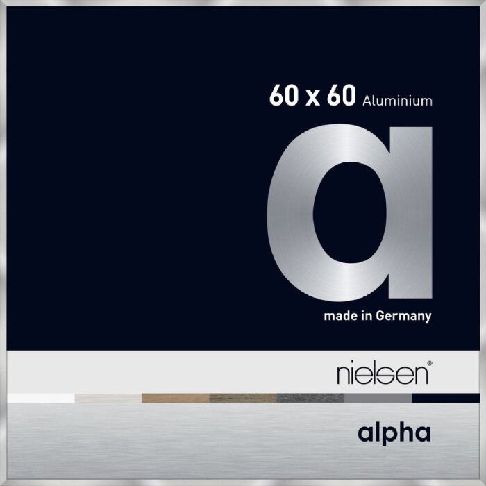 Алюминиевая фоторамка Nielsen Альфа 60x60 см серебристая