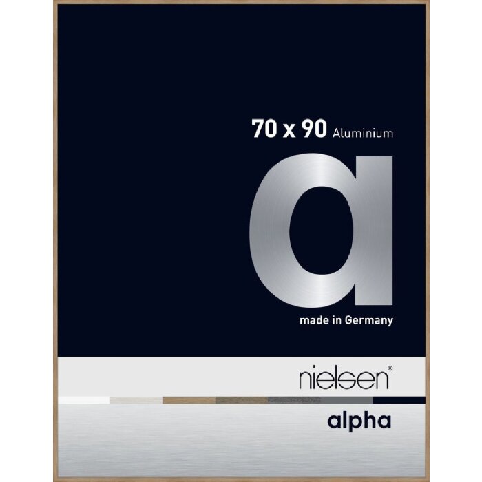 Алюминиевая фоторамка Nielsen Альфа 70x90 см дуб