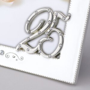 Диана свадебная фоторамка 25 лет серебро 10x15 см