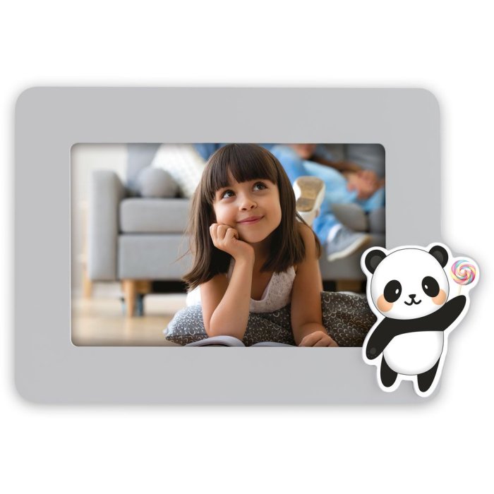 ZEP Arthur Babyrahmen 10x15 cm Querformat Panda Braun