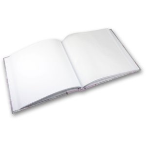 ZEP Fotoalbum Garden rosa 24x24 cm 40 weiße Seiten mit Pergamin