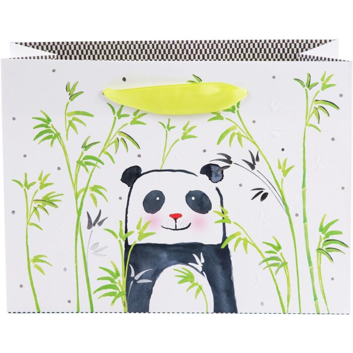 Goldbuch Geschenktasche Panda Kunstdruckpapier 18x10x25 cm mit Trageband