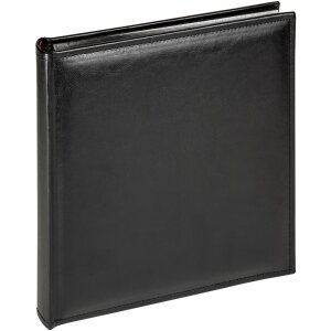 Walther Fotoalbum Deluxe schwarz Kunstleder 26x25 oder 28x30,5 cm 50 Seiten