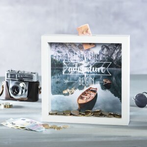 Копилка Hama Dinero белая 23x23 см