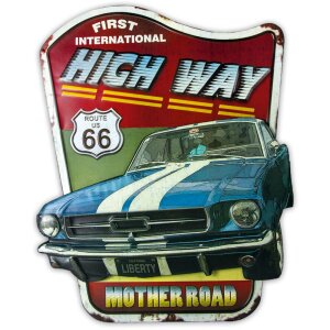 Жестяной знак ROAD RUNNER 64x73,5x3,5 см