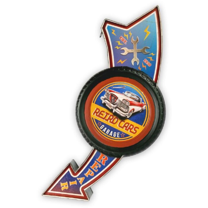 Жестяной знак KANSAS 30x71,6x8,2 см