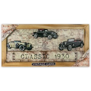 Жестяной знак OLD MOBILE 66x32x2 см