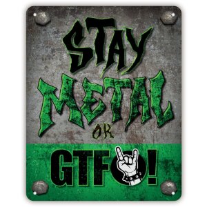 Металлическая табличка STAY 30x40x0,3 см