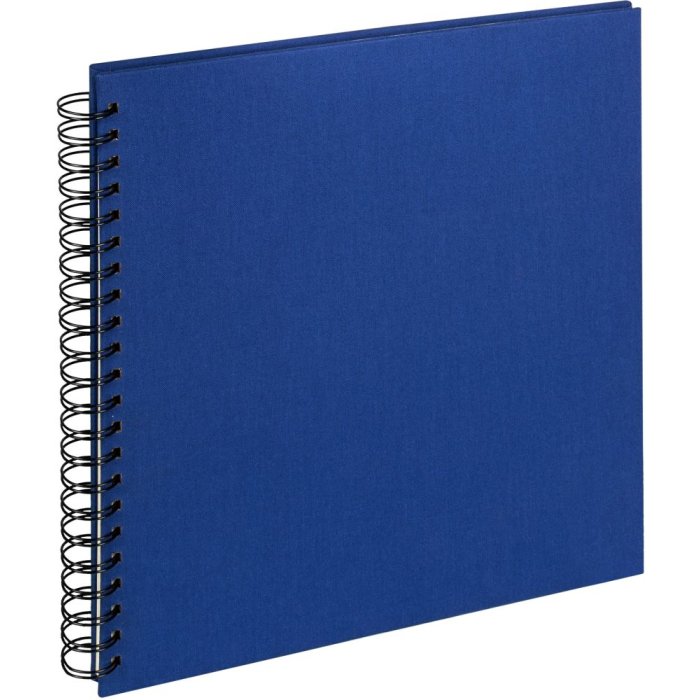 Walther Spiralalbum Cloth blau 30x30 cm