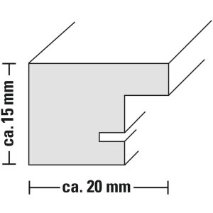 Пластиковая рамка Париж 30x40 см белая