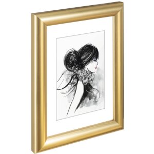 Пластиковая рамка София 13x18 см золото