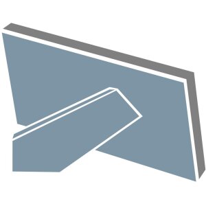 Пластиковая рамка София 13x18 см золото