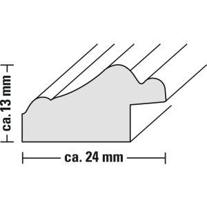 Лобби пластиковая рама 30x40 см бронза