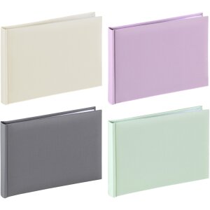 Hama Kleinalbum Fine Art 24x17 cm weiß 36 Seiten Strukturpapier Einband