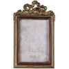 Clayre & Eef 2F0684 Bilderrahmen 6x9cm Gold Kunststoff Rechteck Vintage