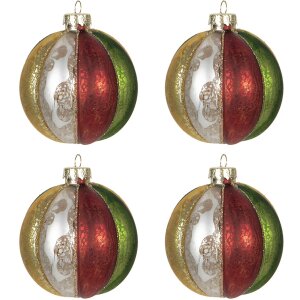 Елочные игрушки Ø 8 см (набор из 4) Clayre &...