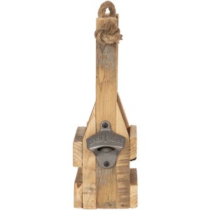 Подставка для бутылок с открывалкой 9x10x29 см Clayre & Eef 6H1883