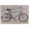 Clayre & Eef 6Y3499 Текстовая надпись 30x20 см Бежевый металл Велосипед Прямоугольная надпись