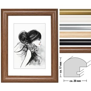 Hama Kunststoffrahmen Sofia Schwarz 20x30 Zentimeter