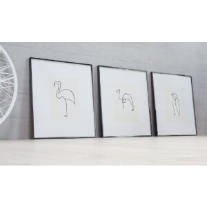 Nielsen алюминиевая фоторамка Alpha TCSC 24x30 см венге светлый