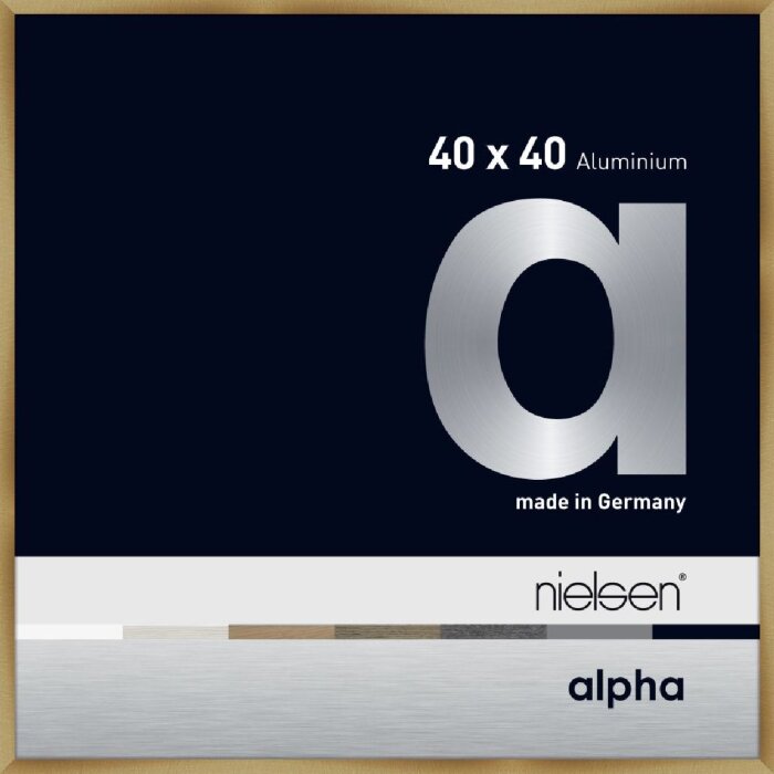 Nielsen алюминиевая фоторамка Alpha TCSC 40x40 см матовый янтарь