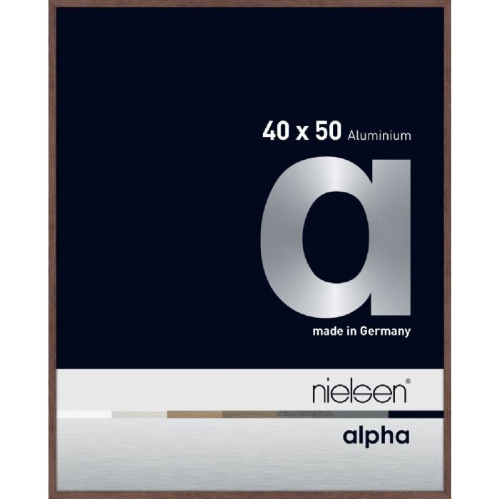 Nielsen алюминиевая фоторамка Alpha TCSC 40x50 см венге светлый