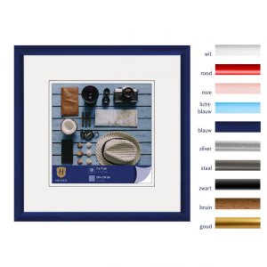 Henzo Kunststoffrahmen Napoli 10x10 cm blau