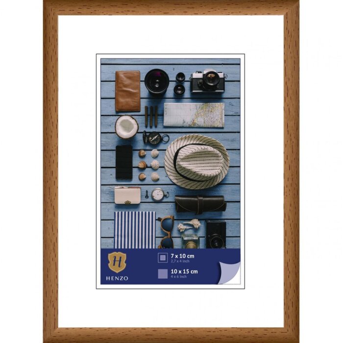 Рамка Henzo пластиковая Napoli 10x15 см средне-коричневая