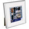 Henzo Kunststoffrahmen Napoli 15x15 cm silber schmales Profil Normalglas