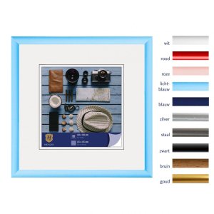 Henzo Kunststoffrahmen Napoli 15x15 cm hellblau