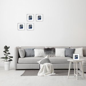 Рамка Henzo пластиковая Napoli 30x30 см серебристая